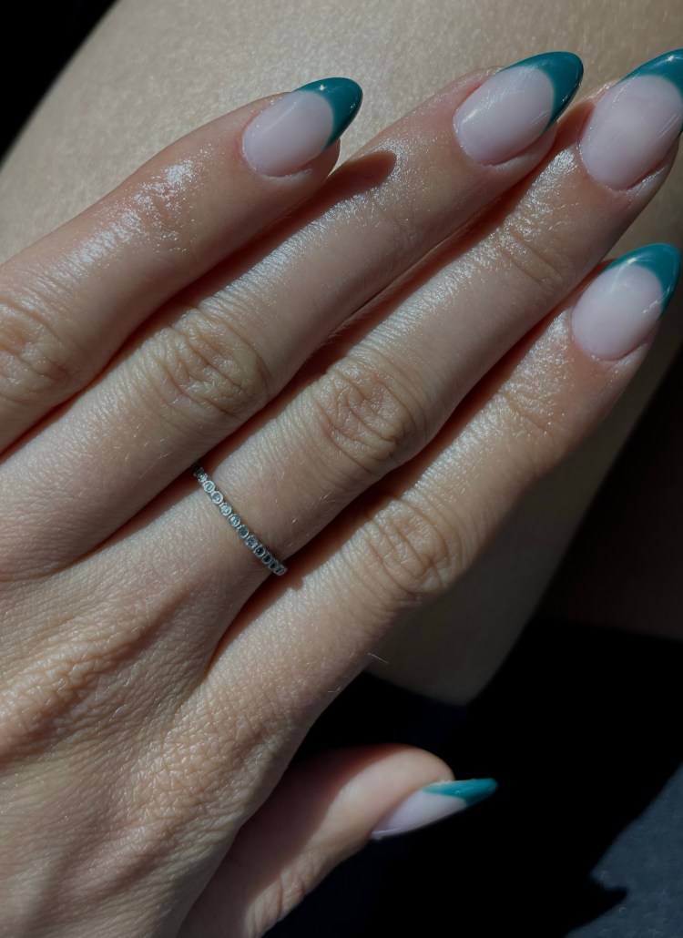 emerald french nails model mia LA nyc