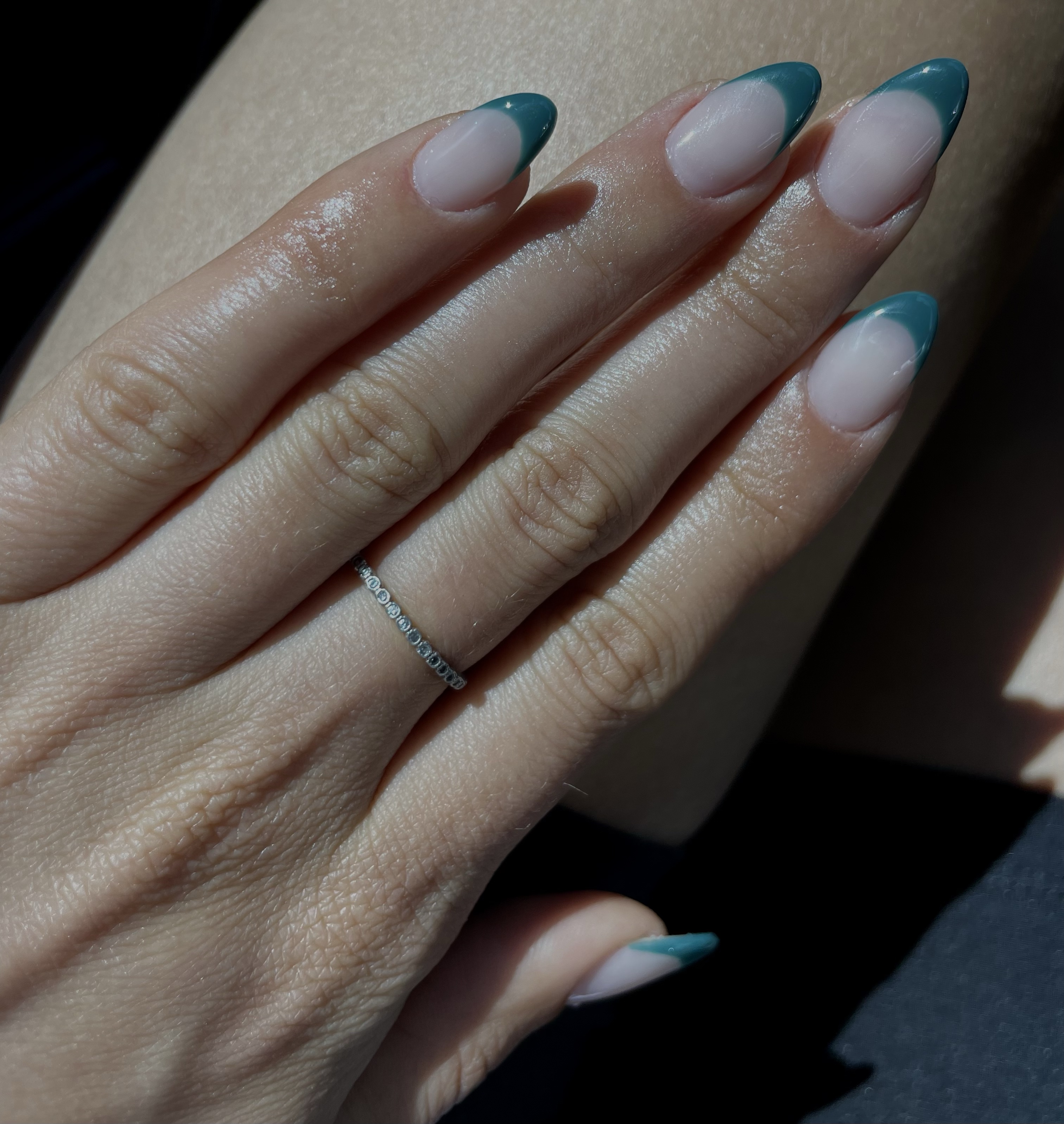 emerald french nails model mia LA nyc