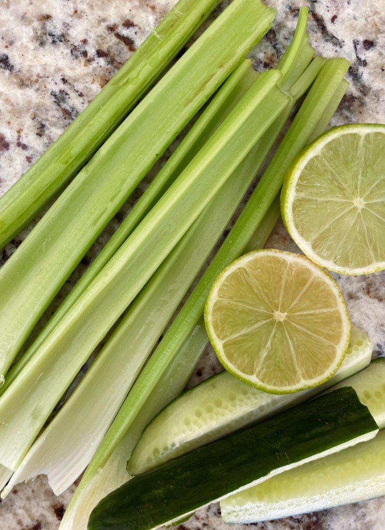 celery juice recipe food shot