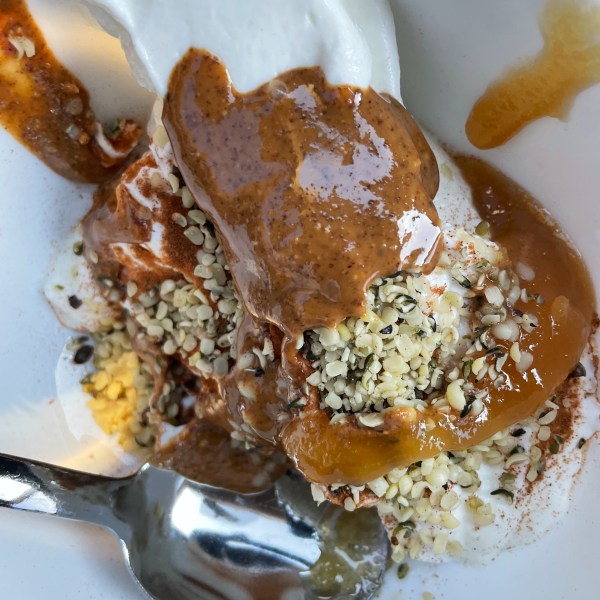 Your Trader Bowl Yogurt Recipe Almond Butter Honey Hemp Seed Clean Eating Recipes Model Diet Aesthetic Food Photo